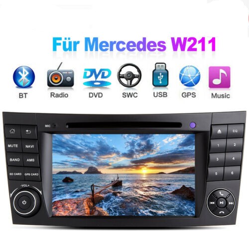 7" Autoradio DVD USB  Player und GPS NAVIGATION für Mercedes Benz W211 CLS W219 W463 Android 11 CARPLAY RDS