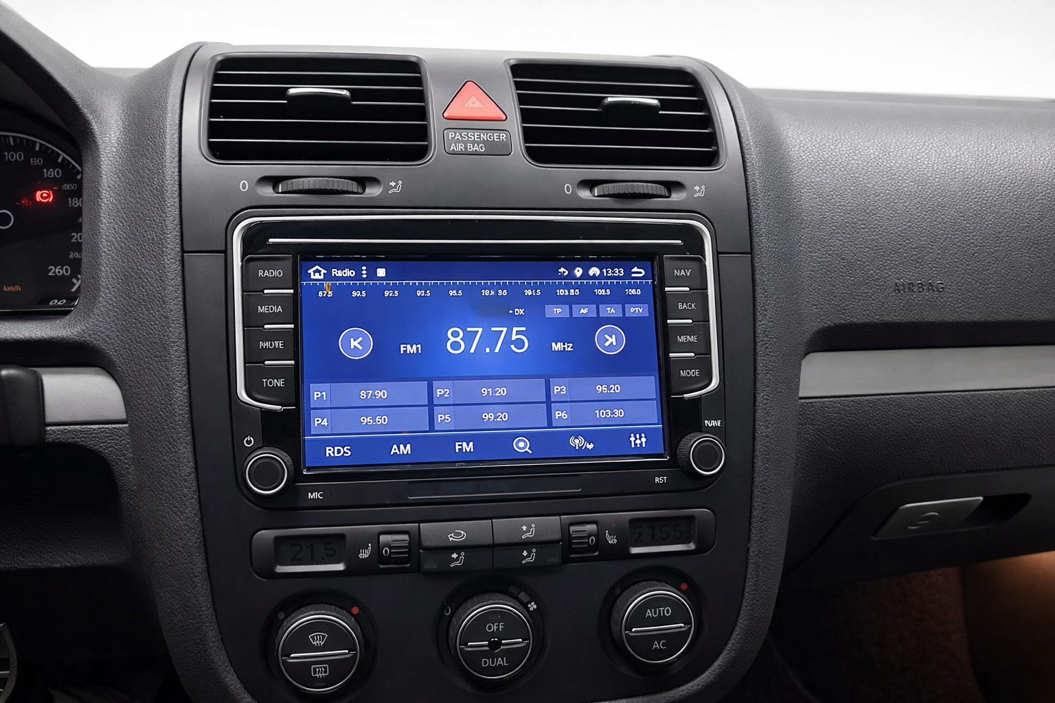 7 Zoll Android 15 Autoradio GPS CARPLAY RDS FM WIFI AUX USB für VW Golf 5/6 V VI, Passat B6, Tiguan, Polo, Jetta, Touran, Candy, Shran, EOS, Skoda Fabia, Octavia Yeti, Seat Leon