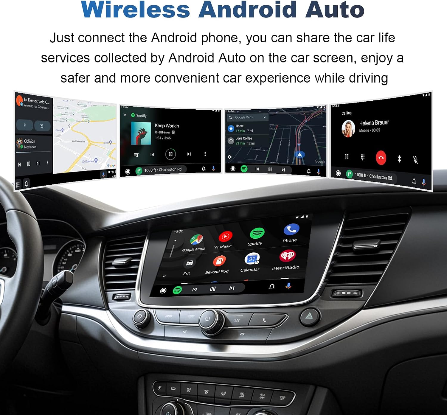 Drahtlos CarPlay und Auto Android Decoder Box Einbau für Opel Insignia Astra Buick Regal, Cadillac, Chevrolet mit 8'' Touchscreen inkl. Material