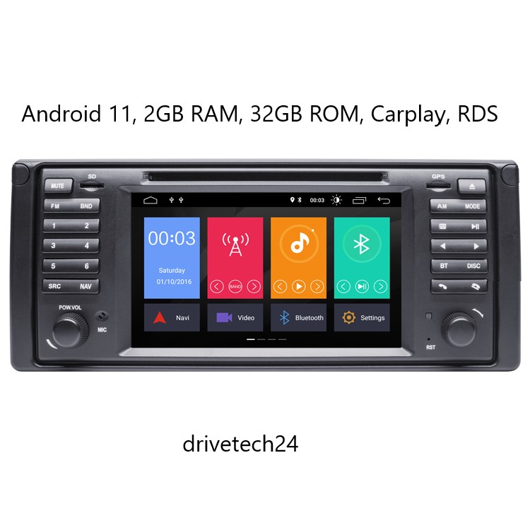 7 zoll Android 11 DVD USB Autoradio GPS Navi für BMW E53 X5/M5 2002-2007 Carplay