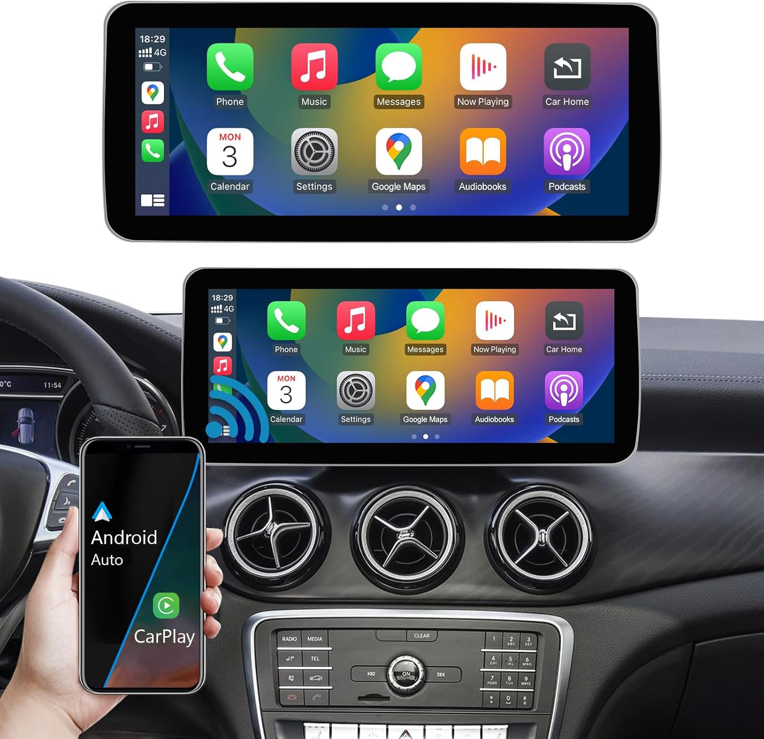 Für MERCEDES BENZ E-Klasse W212 S212 2015 -2016 NTG 5.0. 10.3" Android 14 Autoradio GPS Navi Drahtlos Carplay und Android Auto. 8GB RAM Octa-Core