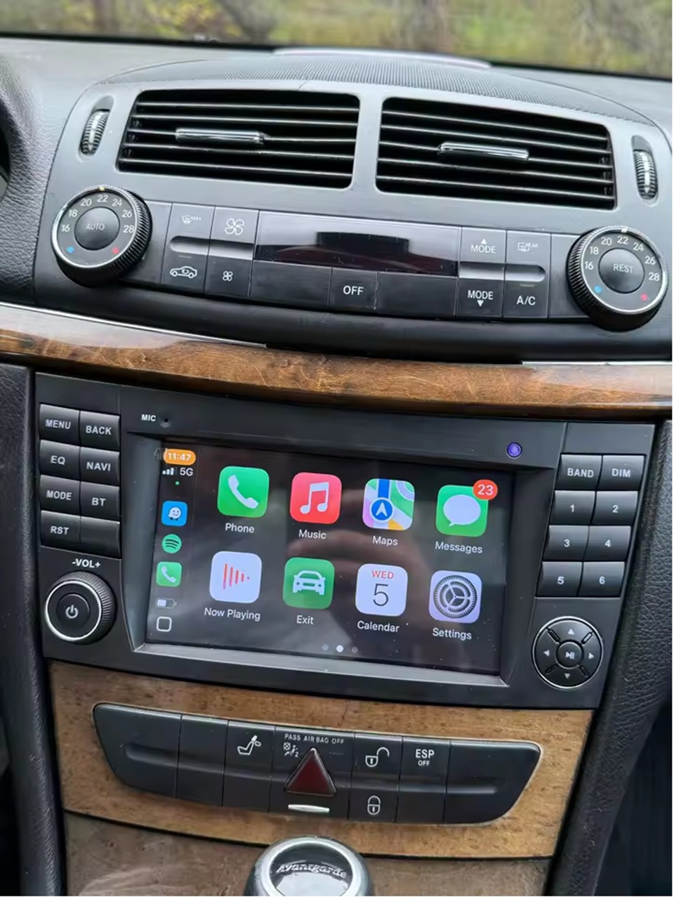 für Mercedes Benz  W211 CLS CLK G  W219 W463 Drahtlos CARPLAY  7" Android 15 Autoradio GPS NAVI 8GB RAM Octa-Core CPU