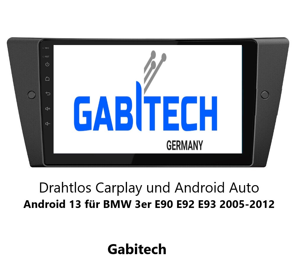 für BMW 3 series E90 E92 E93 2005-2012. 9 zoll Android 13 Autoradio GPS Navi  64GB ROM 4GB RAM Drahtlos Carplay RDS Octa-core