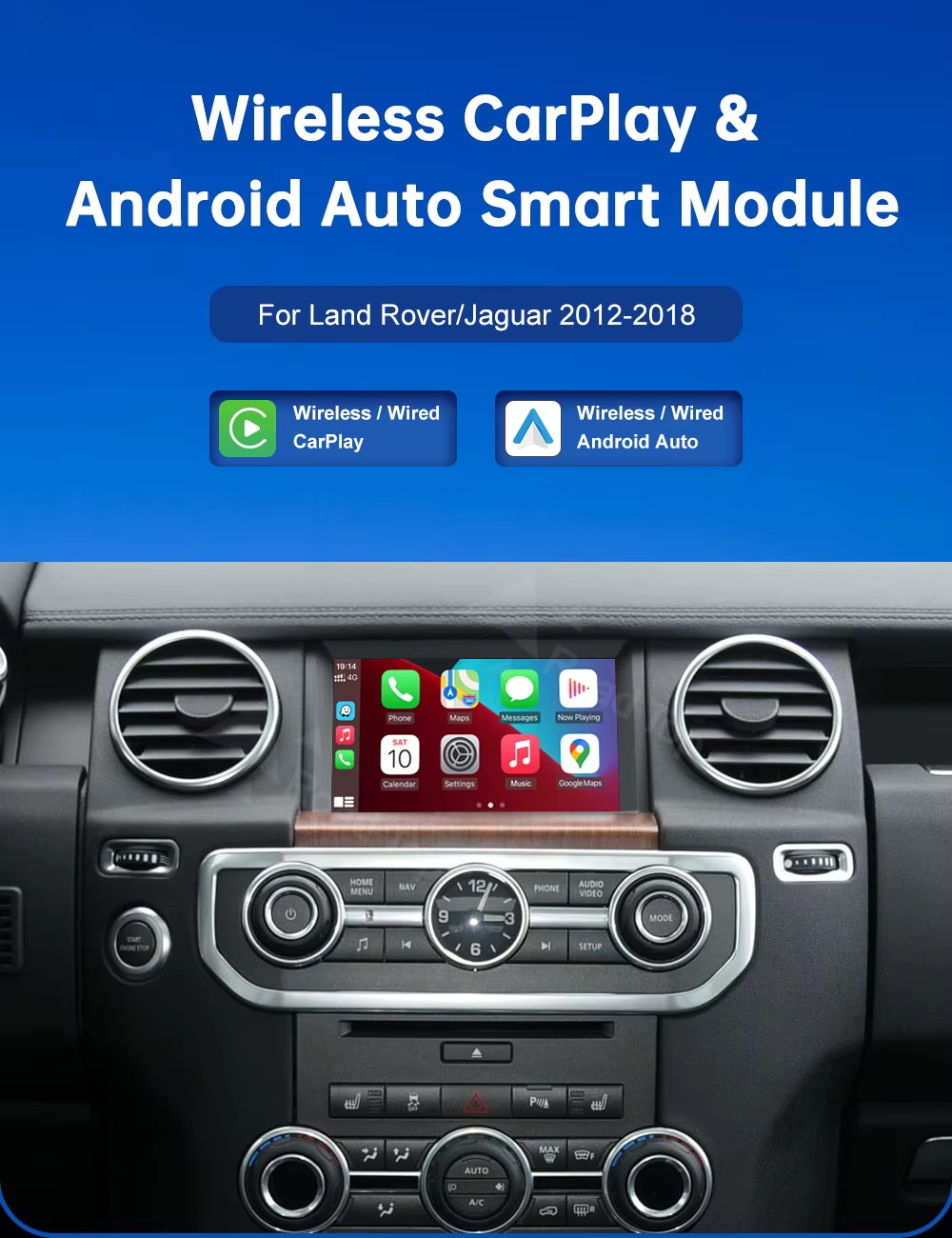 Drahtlos CarPlay und Auto Android Decoder Box Für Land Rover Jaguar F-type /jaguar Xf /Xe  mit Bosch  System