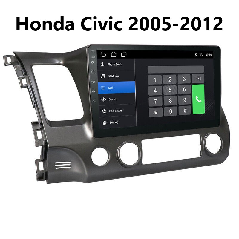 10 Zoll Android 11 Autoradio GPS Navi Wifi MP5 USB für Honda Civic 2005-2012 FM