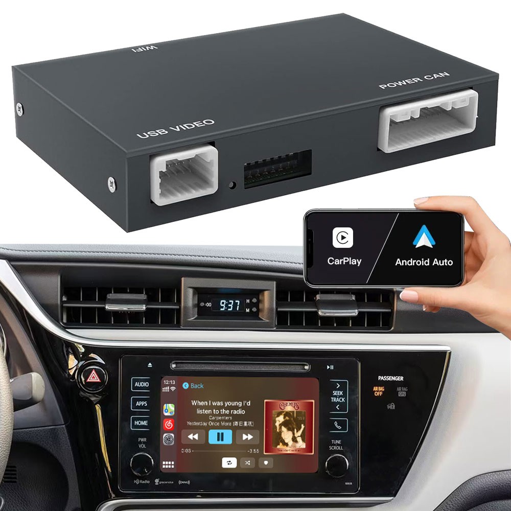 für Toyota Touch2 und Entune2.0 2014-2019 Kabellos CarPlay Android Auto Decoder Box