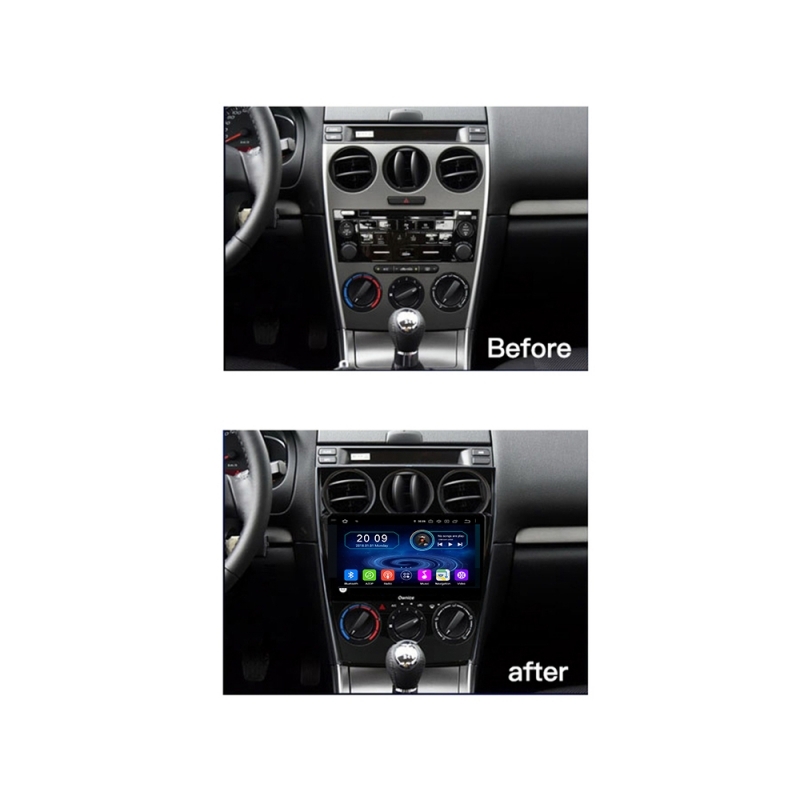 9 zoll  Android 10 Autoradio GPS Navi  für Ford für Mazda 6  2004-2015 USB  FM