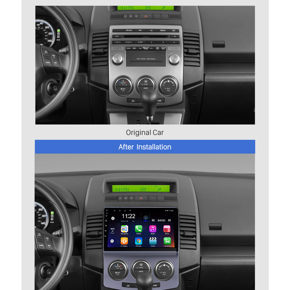 9 zoll  Android 10 Autoradio Bluetooth SD GPS Navi Wifi MP3 für Mazda 5 2005-2013