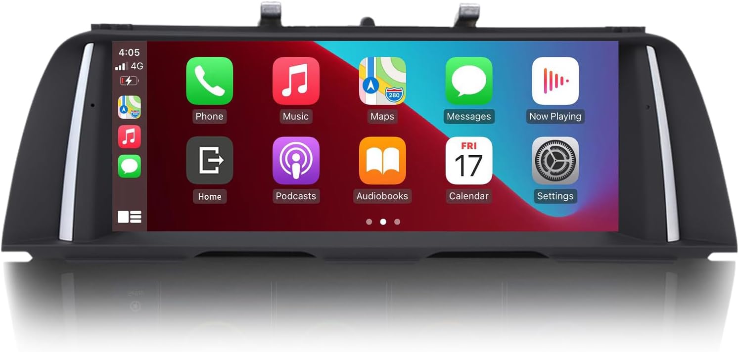 Für BMW F10 F11 NBT System 10.2 Zoll Display Wireless Carplay und Android Auto USB Touchscreen, integrierter DSP, Linux System