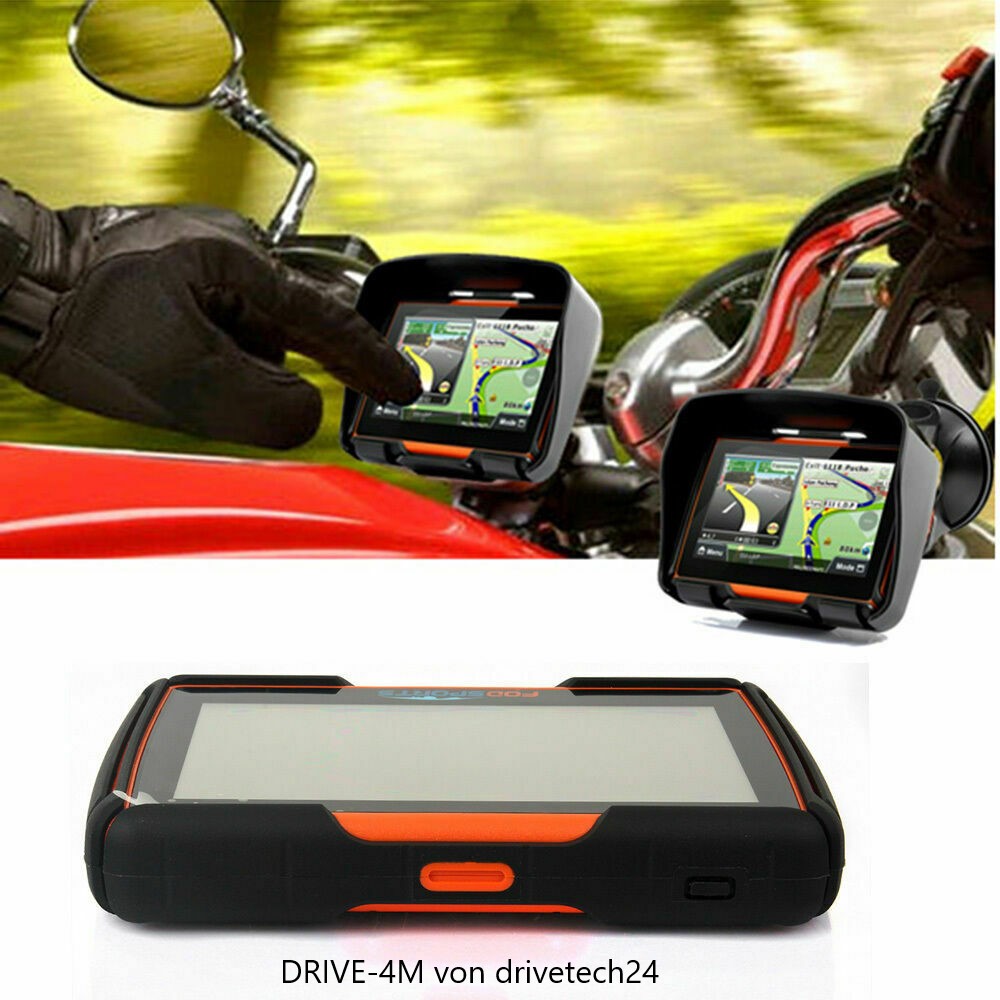4.3  Zoll GPS Navigationsgerät Navi Drive-M4 Für Motorrad und PKW. wasserdichte. 