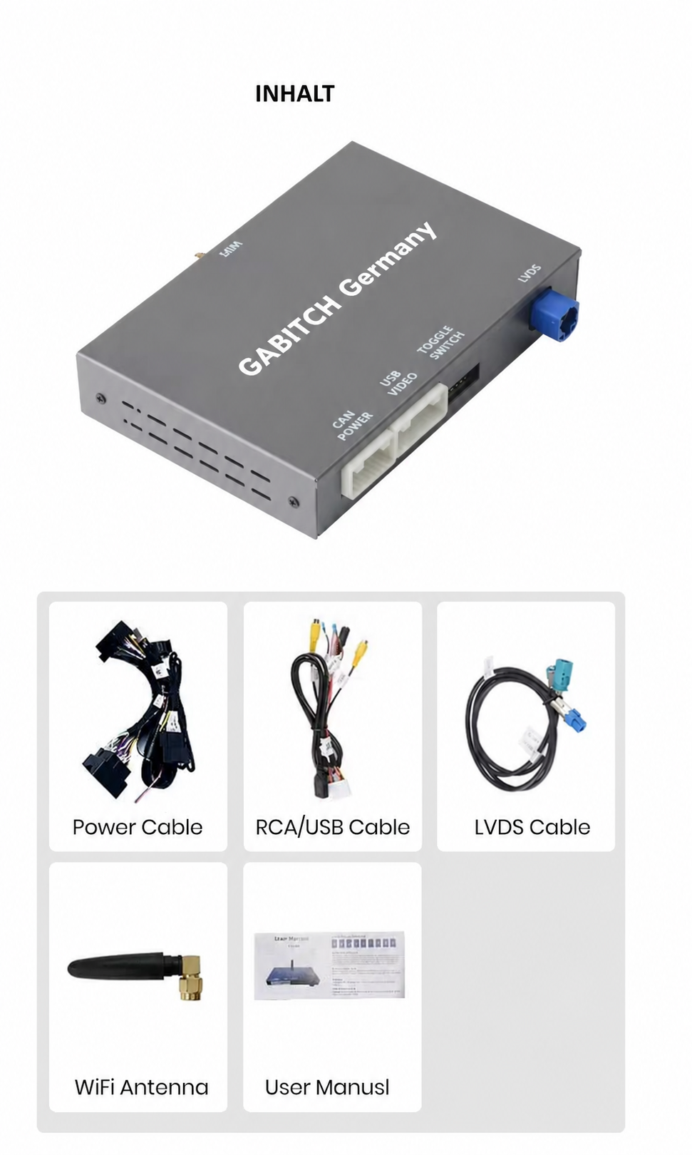 Drahtlos CarPlay und Auto Android Decoder Box für Opel Insignia Astra Buick Regal, Cadillac, Chevrolet mit 8'' Touchscreen