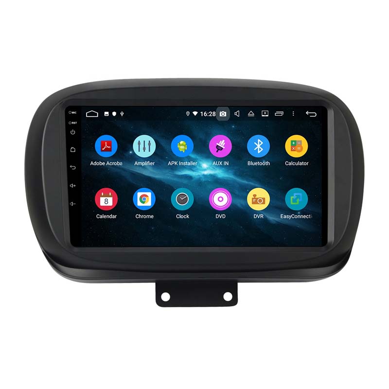 9 zoll  Android 10 Autoradio GPS Navi für FIAT 500X 2014-2019 USB  WIFI FM USB 
