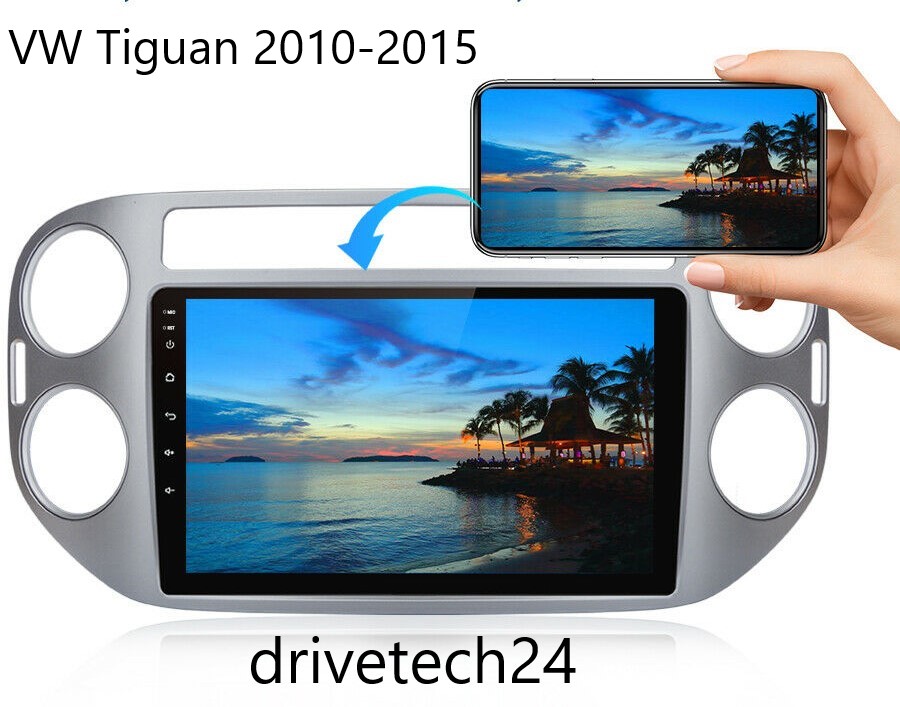 9 Zoll  Android 10 Autoradio GPS Navigation für VW Tiguan  2010-2015 USB FM Wifi MP5  2GB RAM  32GB ROM