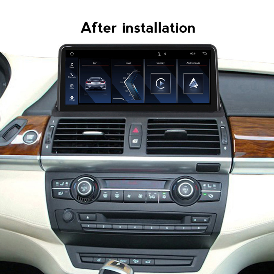für BMW X5 X6 E70 E71 CCC System 10.2 Zoll  Wireless Carplay und Android Auto  USB Touchscreen, integrierter DSP, Linux System