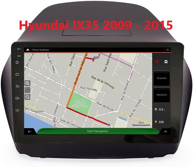 10 Zoll Android 11 Autoradio GPS Navi Wifi MP5 USB für Hyundai ix357 2009-2015