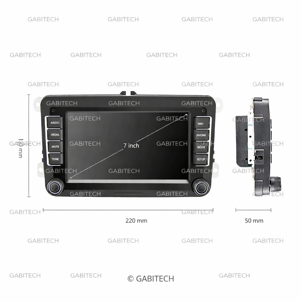 7 Zoll Android 15 Autoradio GPS CARPLAY RDS FM WIFI AUX USB für VW Golf 5/6 V VI, Passat B6, Tiguan, Polo, Jetta, Touran, Candy, Shran, EOS, Skoda Fabia, Octavia Yeti, Seat Leon