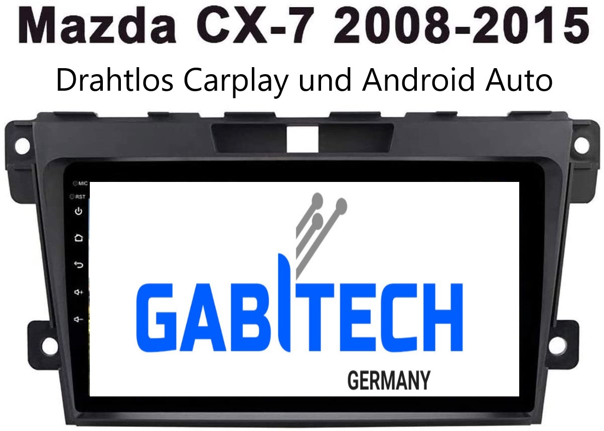 Für Mazda CX-7 Baujahr 2006-2015. Android 15 Autoradio Multimedia System GPS Navi Octa Core 8GB RAM 128GB ROM Octa-Core