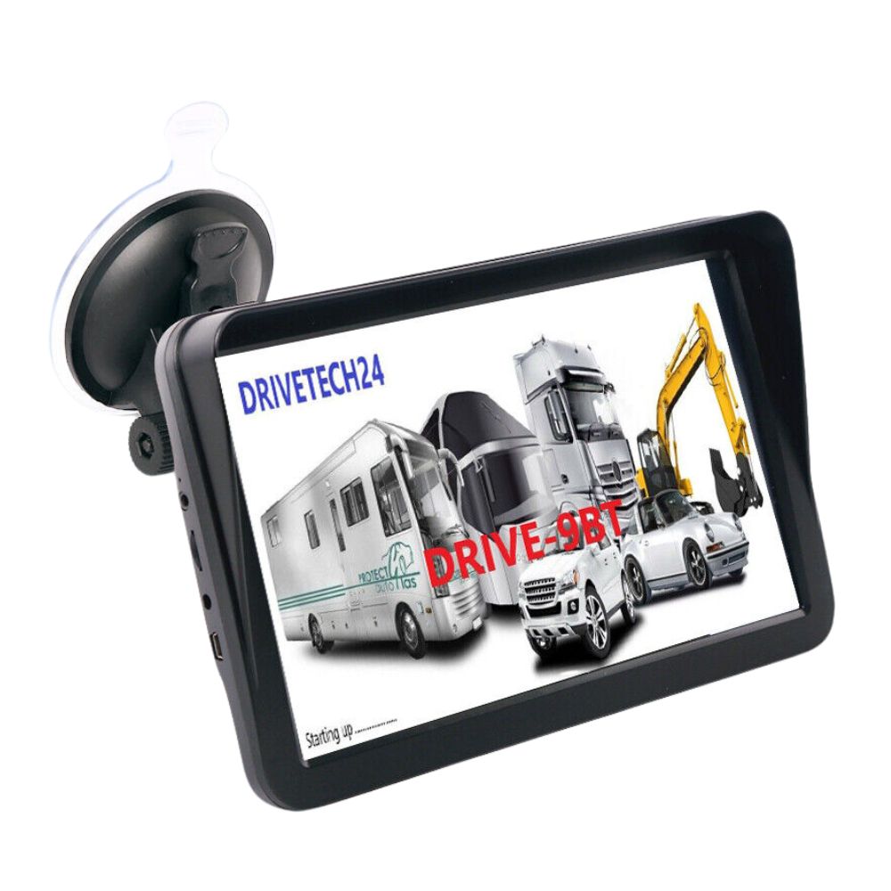 9 Zoll GPS Navigationsgerät DRIVE 9BT Bluetooth  für LKW, PKW, Wohnmobil,Bus, kostenlose Updates