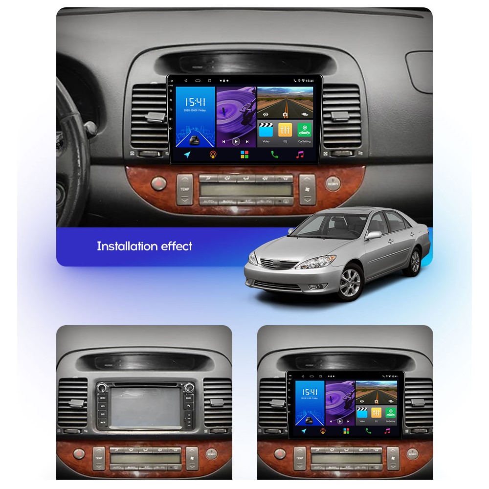 Toyota Camry Android 11 Autoradio 9" Touchscreen Bluetooth GPS 3D Navi FM USB