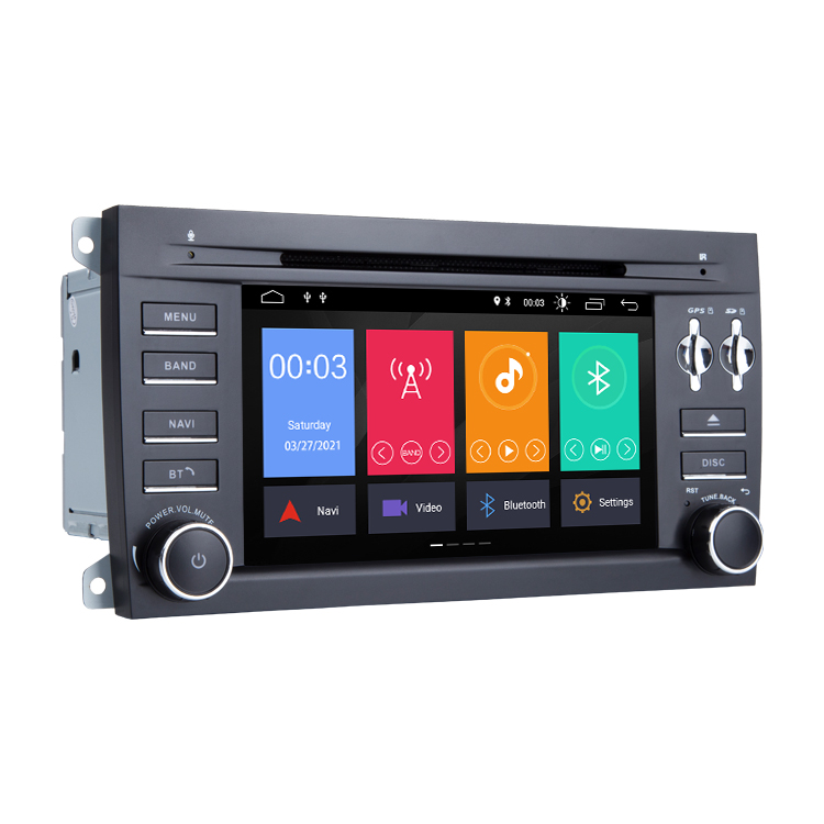 7 Zoll DVD SD USB Autoradio GPS NAVI für Porsche Cayenne Android 11 CARPLAY RDS