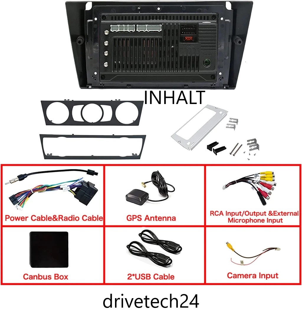 für BMW 3 series E90 E92 E93 2005-2012. 9 zoll Android 13 Autoradio GPS Navi  RDS