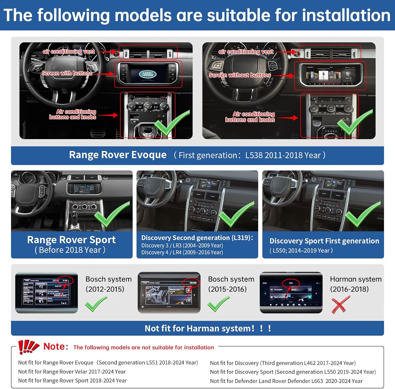 Drahtlos CarPlay und Auto Android Decoder Box Für Land Rover Jaguar F-type /jaguar Xf /Xe  mit Bosch  System