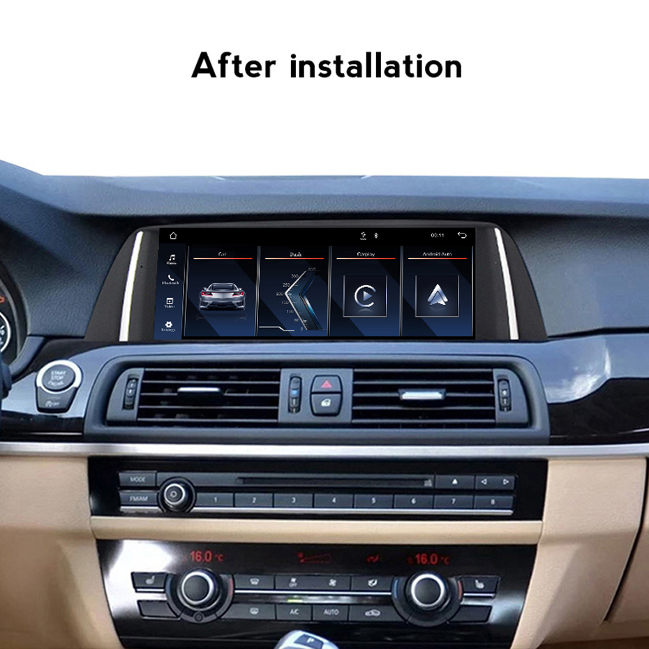 Für BMW F10 F11 NBT System 10.2 Zoll Display Wireless Carplay und Android Auto USB Touchscreen, integrierter DSP, Linux System