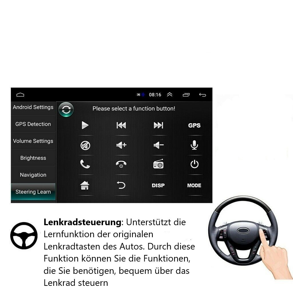7 zoll Android 10 Autoradio GPS Navi Android  für Ford Focus II  C/S-MAX  Kuga  Galaxy II  Mondeo 9   Transit Connect
