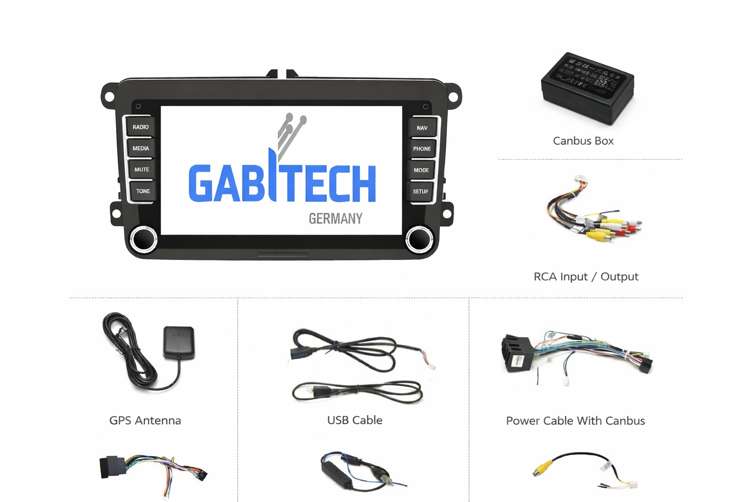 7 Zoll Android 15 Autoradio GPS CARPLAY RDS FM WIFI AUX USB für VW Golf 5/6 V VI, Passat B6, Tiguan, Polo, Jetta, Touran, Candy, Shran, EOS, Skoda Fabia, Octavia Yeti, Seat Leon