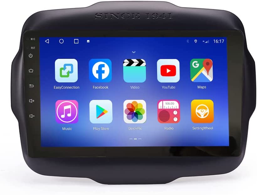 9 Zoll Android 13 Autoradio GPS Navi für Jeep Renegade 2016-2018 BT USB FM Wifi 16GB ROM RDS FM
