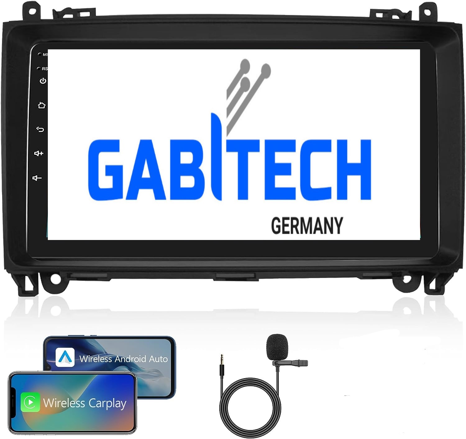 für Mercedes A B Sprinter Vito Viano VW Crafter  9 zoll Android 15  Autoradio GPS Navi Wifi  Carplay Bluetooth RDS 4GB RAM 64GB ROM