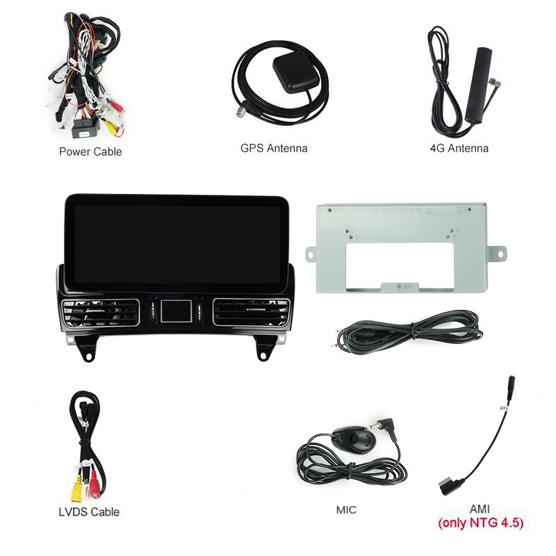 Mercedes B Klasse W242 W246 2013 - 2015 NTG 4.5. 10.3" Qualcomm Android 14 Autoradio GPS Navi Drahtlos Carplay und Android Auto.