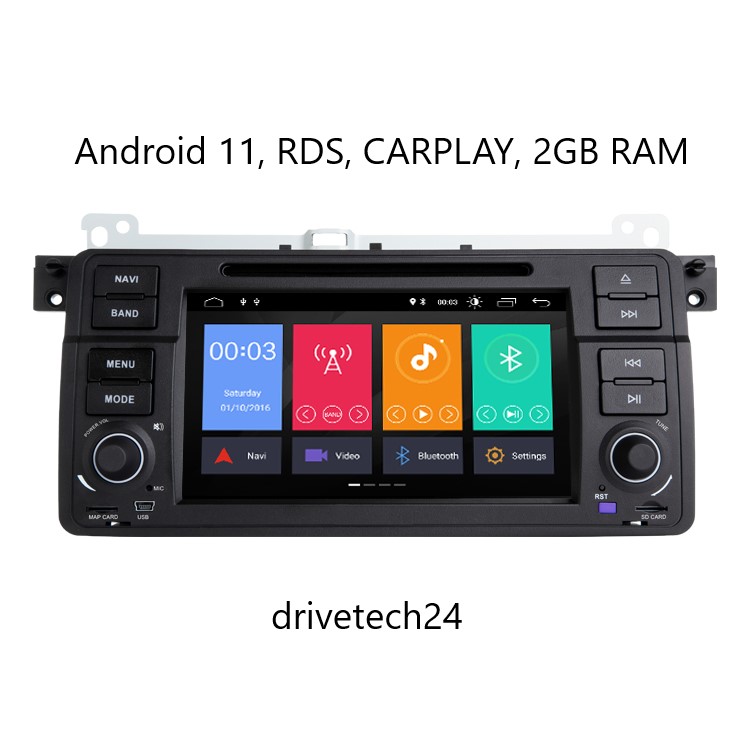 für BMW 3er E46 M3 Rover 75 MG ZT   7 zoll Android 11 Autoradio GPS Navi wireless Carplay RDS  2GB RAM 32GB ROM Bluetooth 5.0