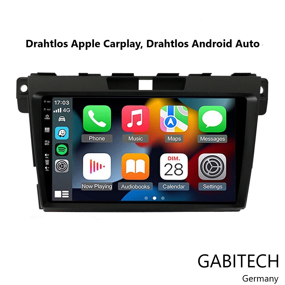 Für Mazda CX-7 Baujahr 2006-2015. Android 15 Autoradio Multimedia System GPS Navi Octa Core 8GB RAM 128GB ROM Octa-Core