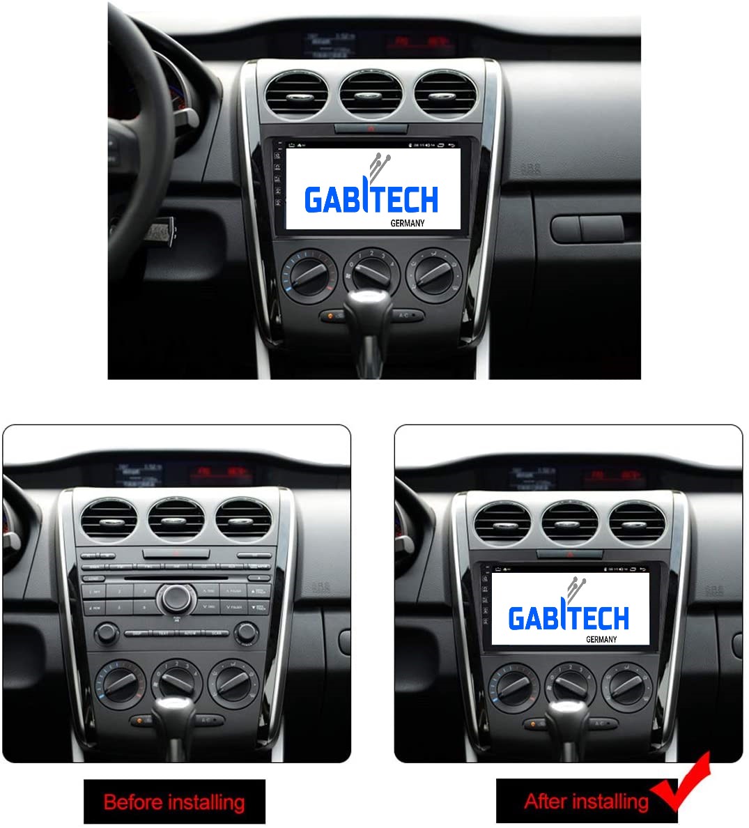 Für Mazda CX-7 Baujahr 2006-2015. Android 15 Autoradio Multimedia System GPS Navi Octa Core 8GB RAM 128GB ROM Octa-Core