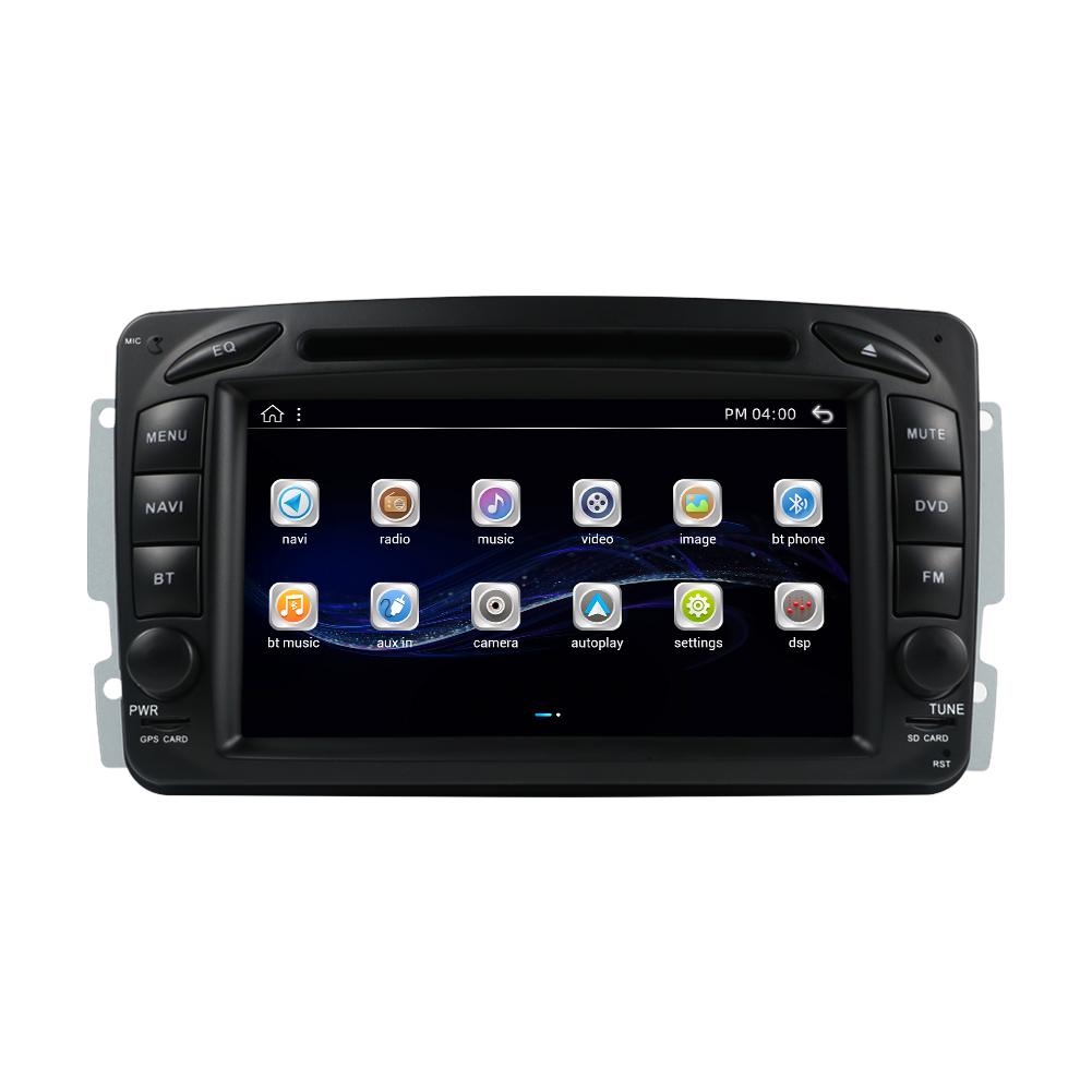 für Mercedes Benz C CLK Viano A-W168 W203  E-Klasse (W210) G-Klasse (W463) ML (W163)  SLK (W170) Viano und Vito (W639)  7"  Android 13 Autoradio GPS Navigation CarPlay  4GB RAM 64GB ROM RDS