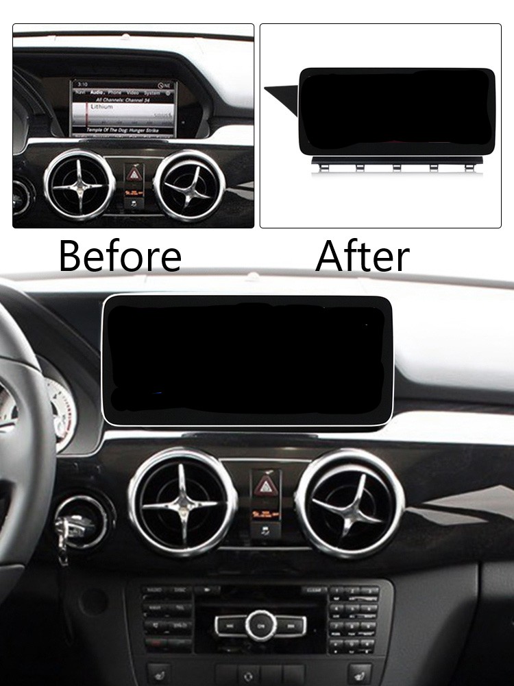 Für MERCEDES BENZ GLK Klasse x204 2013-2015 NTG 4.5. 10.3"  Qualcomm Android 14 Autoradio GPS Navi Drahtlos Carplay und Android Auto.