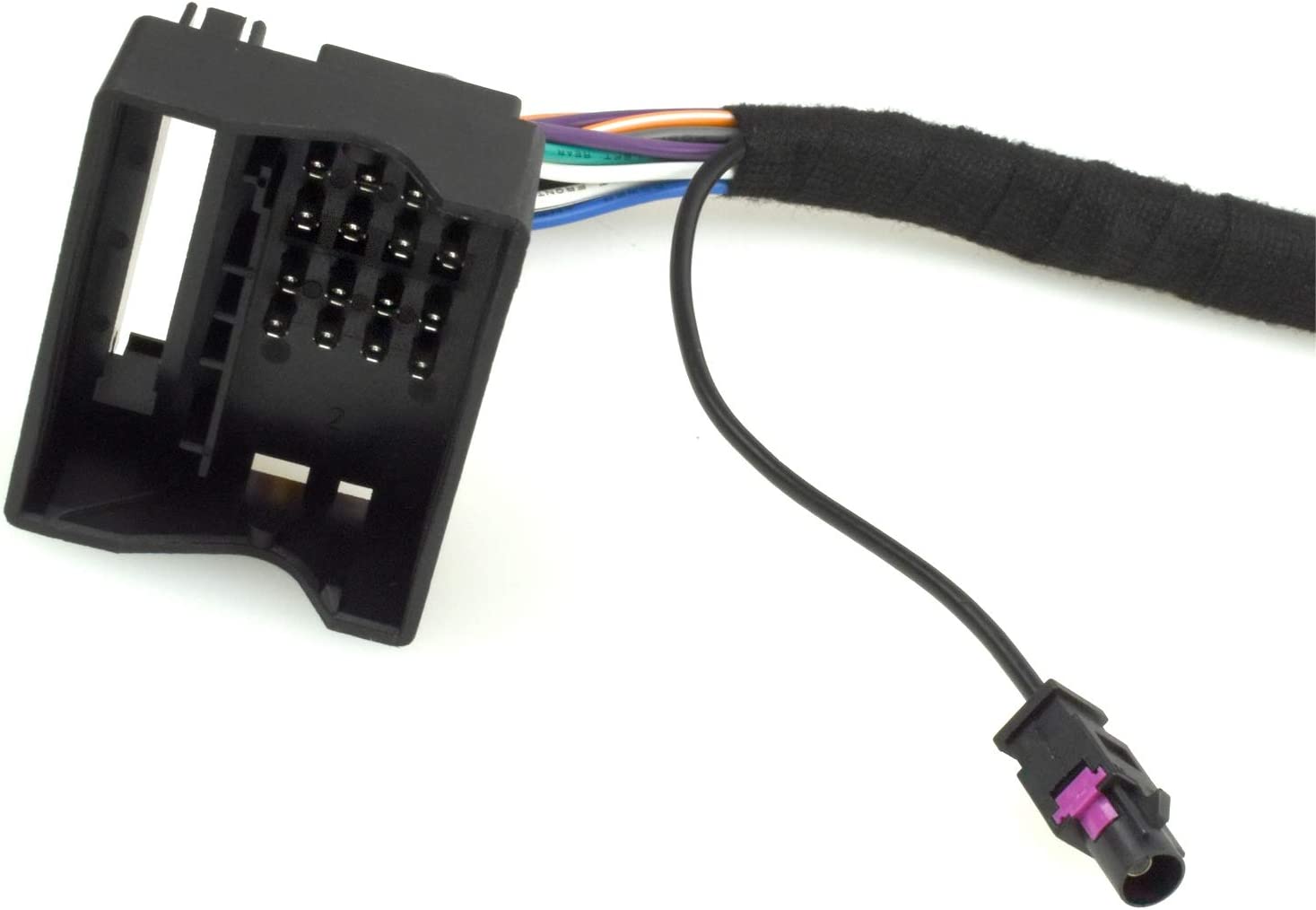 Quadlock Verlängerungskabel 6,5m kompatibel mit BMW 3 E46, 5 E39, X5 E53 (inkl. Antennenverlängerung auf DIN, I-Bus und Antennenremoteleitung) | Anschlussstecker: Quadlock / 40pin