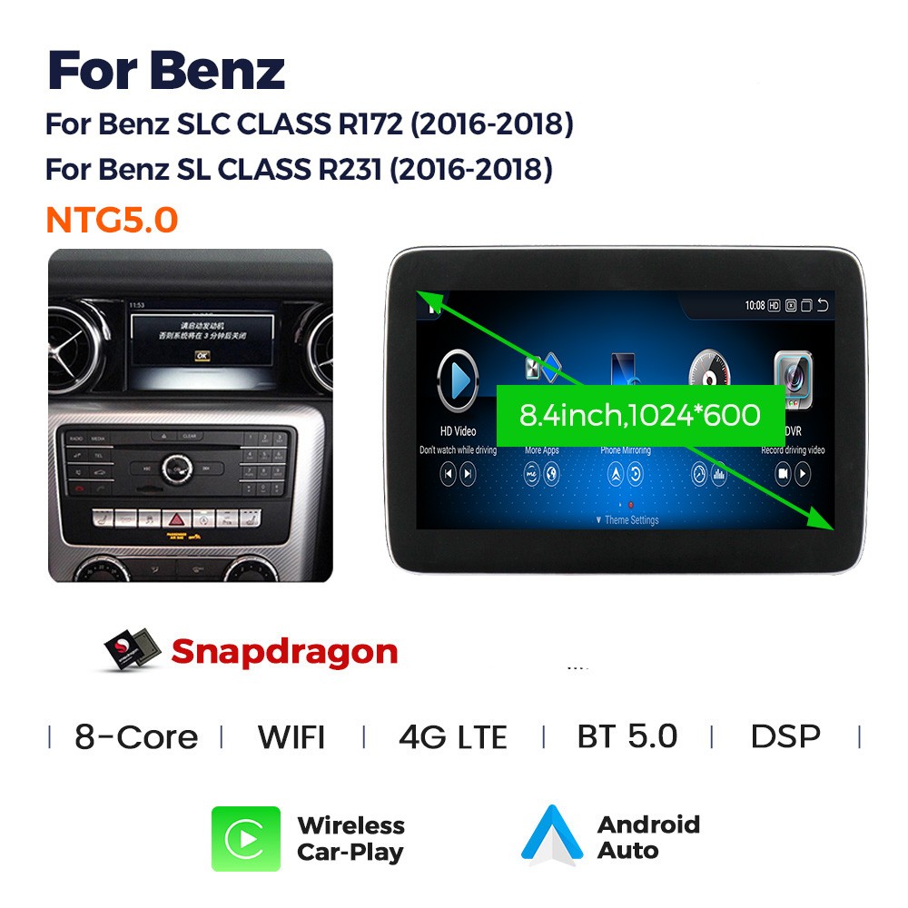 Für Mercedes SLK SLC SL R172 R231 NTG 5.0 8.33