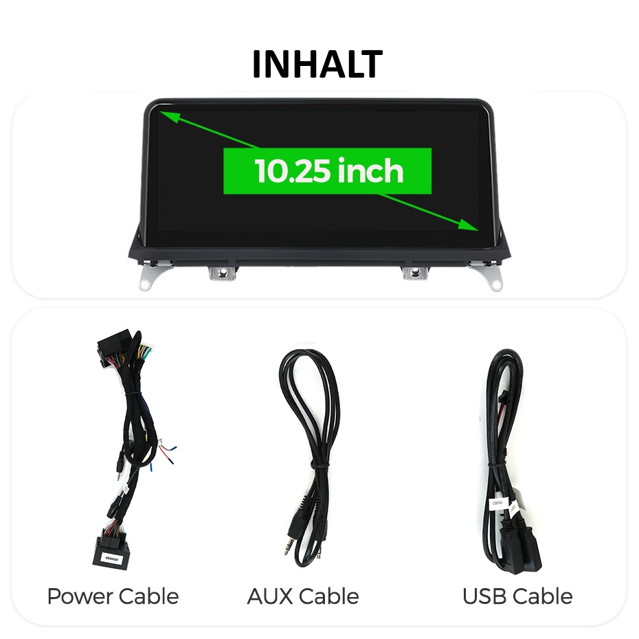 für BMW X5 X6 E70 E71 CCC System 10.2 Zoll  Wireless Carplay und Android Auto  USB Touchscreen, integrierter DSP, Linux System