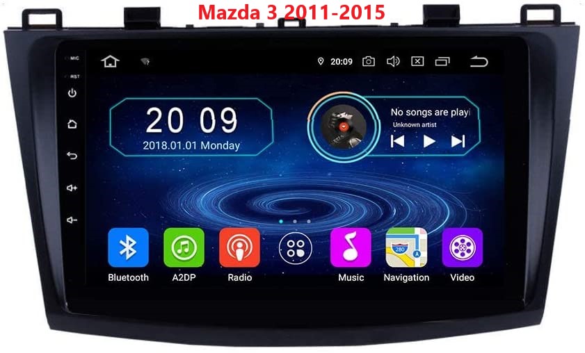 9 Zoll  Touchscreen Android11  Autoradio Navigation GPS CarPlay für Mazda 3 2011-2015 FM RDS BT5 4G internet 4GB RAM 64GB ROM