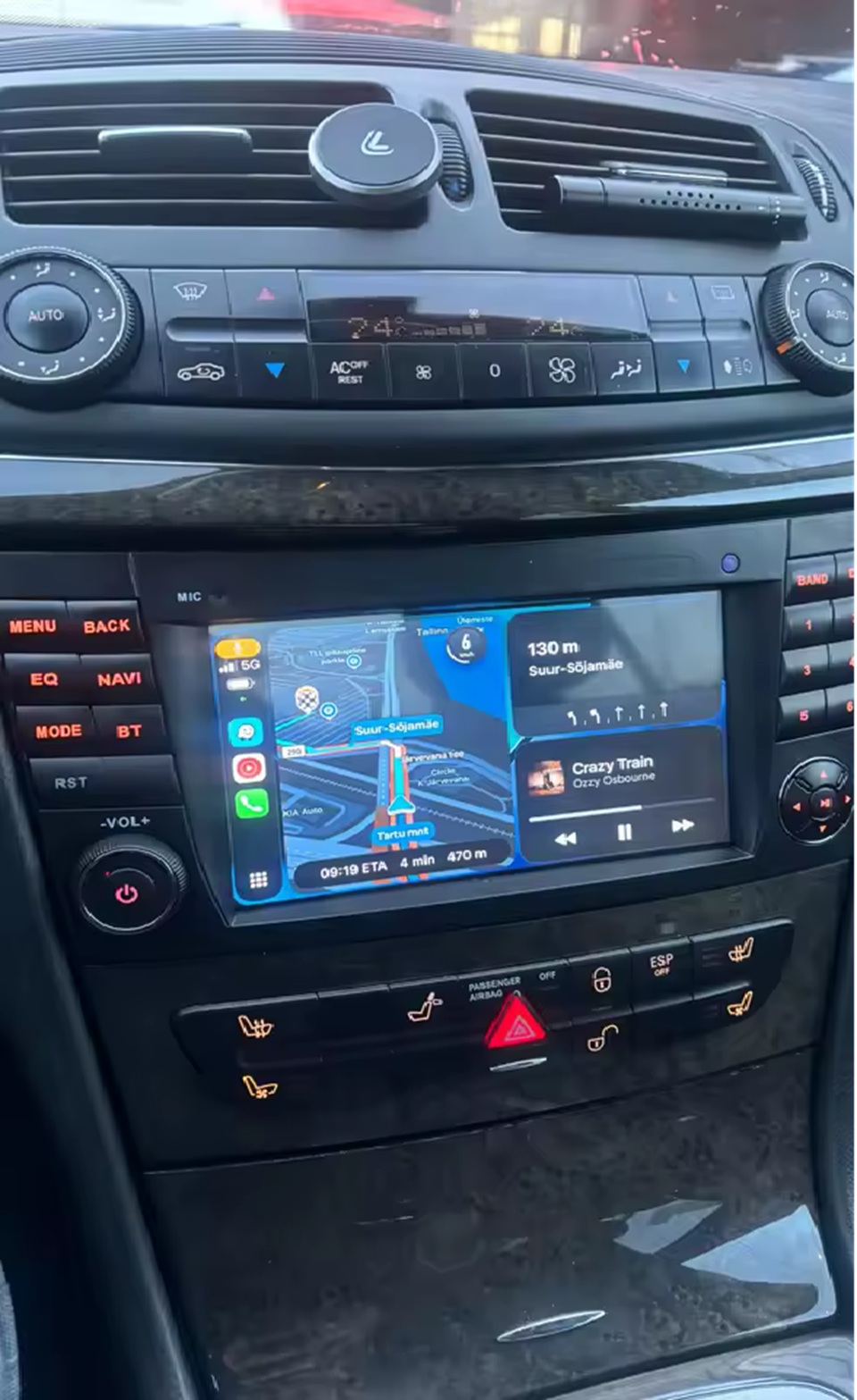 für Mercedes Benz  W211 CLS CLK G  W219 W463 Drahtlos CARPLAY  7" Android 15 Autoradio GPS NAVI 8GB RAM Octa-Core CPU