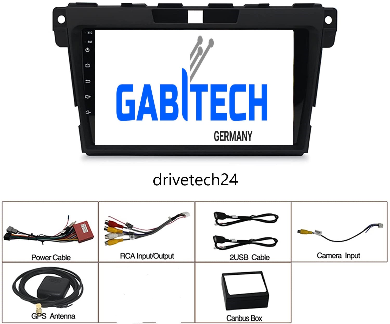 Für Mazda CX-7 Baujahr 2006-2015. Android 15 Autoradio Multimedia System GPS Navi Octa Core 8GB RAM 128GB ROM Octa-Core
