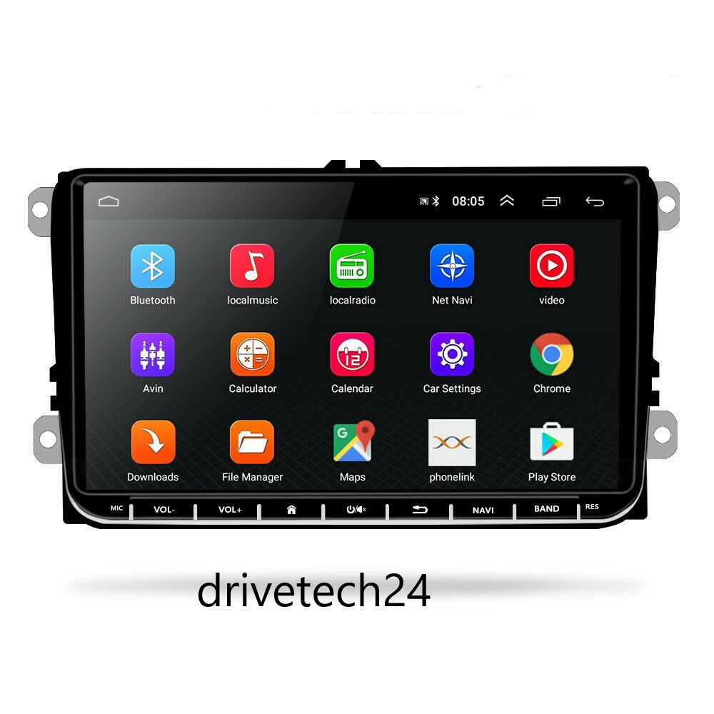 9 zoll Android 11  Autoradio GPS WIFI AUX USB  für VW Golf 5/6 V VI, Passat B6, Tiguan, Polo, Jetta, Touran, Candy, Shran, EOS, Skoda Fabia, Octavia Yeti, Seat Leon. 2GB RAM